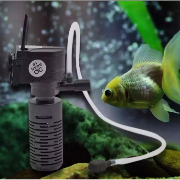 600L/Hour Large Silent Aquarium Filter, Submersible Oxygen Internal Pump, Sponge Water Fish Tank Rain Spray with 15w