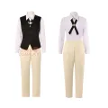 SBluuCosplay Osamu Dazai Cosplay Costume Long Jacket Coat Halloween Christmas Costume. 