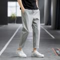 Men's Summer Spring Casual Fashion Quick Dry Breathable Solid color Pants Male Lightweight Street Fitness Joggers Trousers. 