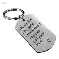 Keychain with Keyring Mommy Day Gift Meaningful Sturdy Birthday Gift Stainless.
