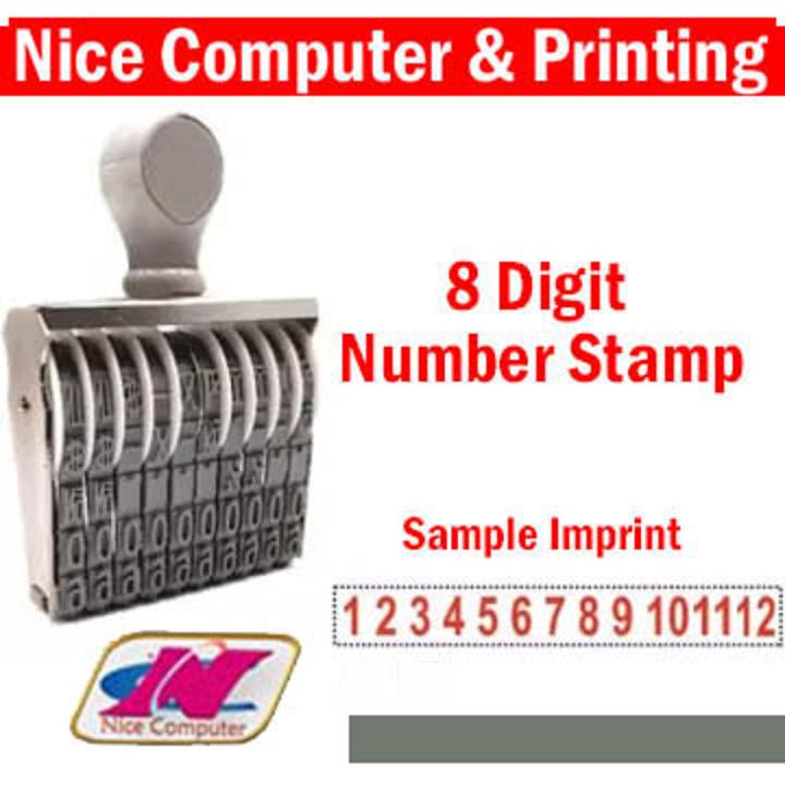 Standard Number Stamp-12 Digit