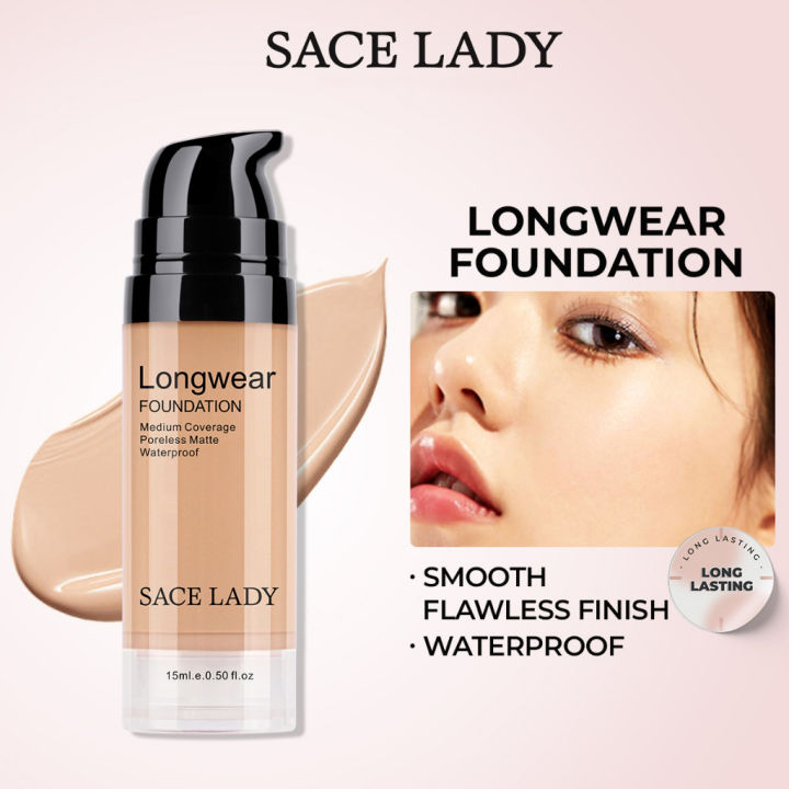 SACE%20LADY%20Matte%20Liquid%20Foundation%20Waterproof%20Long-wear%20Poreless%20Finish%20Face%20Makeup%20-%20Image%202