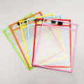 Calligraphy File Bag Transparent Document Bag PVC File Bag Dry Wipe Document Bag Dry Wipe Bag Erasable File Bag. 