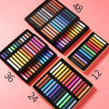 AICRANE 12/24/36/48 Colors Painting Crayons Soft Pastel Art Drawing Set Chalk Color Crayon Brush For Stationery Art Supplies.