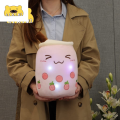 LED Light Up Boba Stuffed Plush Bubble Tea Pillow Cute Plushie Doll Cushion Plushy Colorful Night Lights Glowing Super Soft Gift.