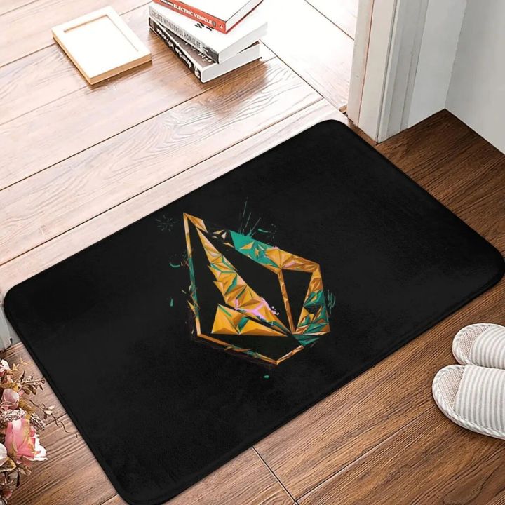 Volcom Logo Non-slip Doormat Floor Mat Antiwear Carpet Rug for Kitchen Entrance Home Bedroom Footpad Mats