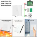 Wifi Tuya Mini Smart Light Switch 433MHZ Wireless Wall Panel Touch Switch 220V 10A Relay Works with Alexa Google Home Smart Life.