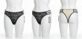 Transparent thin belt thongs T back thongs women panties.