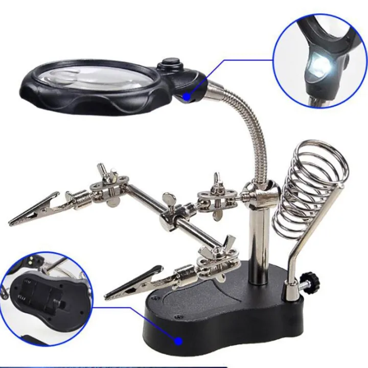 1PCS%203.5x%2012x%20MG16129-C%20LED%20Clamp%20Soldering%20Iron%20Stand%20Helping%20Hands%20Magnifying%20Glass%20Magnifier%20-%20Image%205