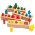 CPC Montessori Teaching Aids Montessori Early Education Educational Toys 2-3-4 Year Old Children Wooden Socket Cylinder. 