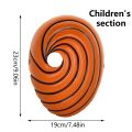 Anime Naruto Uchiha Obito Akatsuki Ninja Madara Uchiha Masquerade Cosplay Cartoons Full Face Resin Party Mask Cosplay Props.