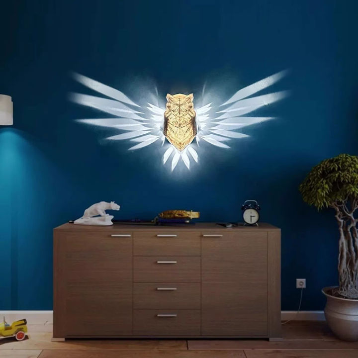 Modern%20Creative%20Bird%20Wall%20Lamp%20Owl%20Eagle%20Shape%20Projector%20Atmosphere%20Sconce%20Light%203D%20Print%20Body%20Home%20Decor%20Animal%20Lighting%20Lustre%20-%20Image%202