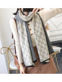 Warm Shawl Women Scarf Luxury Cashmere Winter Blanket Wraps Casual CC Print Pashmina Bufanda Travel Poncho Stoles Echarpe Thick Moonlight Shines. 