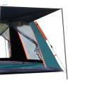 Camping Tent Portable Quick Assemble up for Climbing Trekking Green 240x240x155cm. 