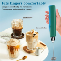 Milk Frother Handheld for Coffee, Electric Whisk, Drink Mixer with Stainless 3 Whisks, Rechargeable Hand Frother. 
