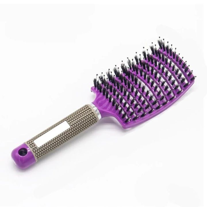 【beauty code store】Hair Scalp Comb & Nylon Hairbrush Curly Detangle Hair Brush for Salon Hairdressing Styling Tools