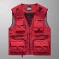 14 Pockets Summer New Men US Tactical Hiking Fishing Vest Mens Photographer Waistcoat Mesh Cargo Sleeveless Jacket Tool Vest 7XL. 