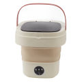6L Mini Portable Bucket Washer Foldable Automatic Mini Clothes Washer with Soft Spin Dry 100-240V for Home Drom Baby Pet Clothes. 