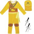 Kids Ninja Costume, Deluxe Samurai Outfit, Halloween Dress Up Ninjago Costumes For Boys Girls, Kids Clothes For Performance Part. 