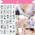 【The Edge of Beauty】D-30pcs Waterproof Temporary Tattoo Stickers Removable Art Tattoos Water Flash.
