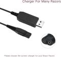 USB Shaver Charger Cable Power Cord 5V to 4.3V Replacement for Philips A00390 Shaver series 1000/series 500/RQ312/S100/S510/QP25.