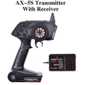 AX5S 2.4G Remote Control Transmitter with Receiver for RC Car.