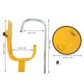 Car Boot Tire Lock, Wheel Clamp Lock Parking Boot Adjustable Clip for Car. 