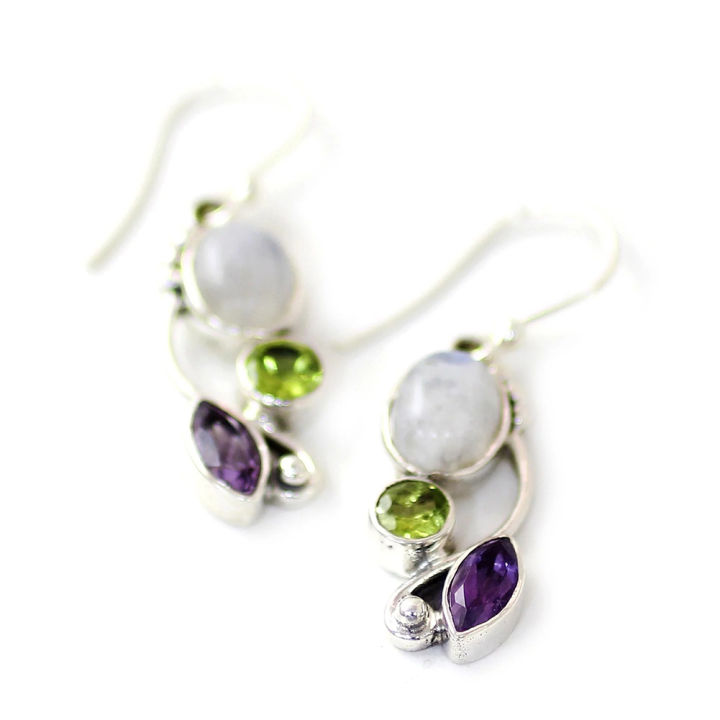 Vintage%20Marquise%20Round%20Faux%20Moonstone%20Emerald%20Amethyst%20Dangle%20Hook%20Earrings%20-%20Image%204