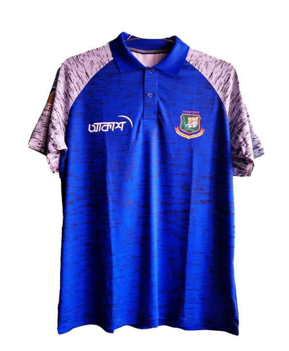 Bangladesh Cricket Team Tour T-shirt For Men- Blue