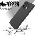 Xiaomi Redmi Note 13 4G Premium Silicone Matte Soft Phone Case - Black - Phone Back Cover.