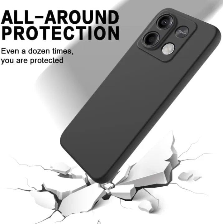 Xiaomi%20Redmi%20Note%2013%204G%20Premium%20Silicone%20Matte%20Soft%20Phone%20Case%20-%20Black%20-%20Phone%20Back%20Cover%20-%20Image%204
