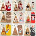 3D Winter Women Gift Thick Fluffy Velvet For Year Sock Fleece Christmas Coral Christmas Sockss.
