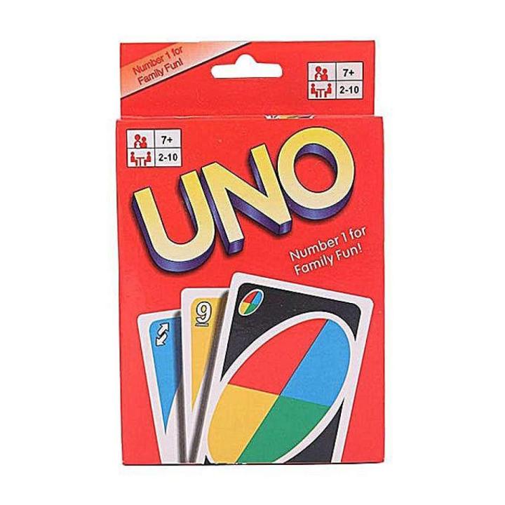 Paper Uno Card Game - Multi Color