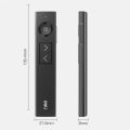 Deli 50685 Flip Pen Digital Charging USB Plug and Play Long-distance Light Spots clear PPT Recording Translation Key Points.