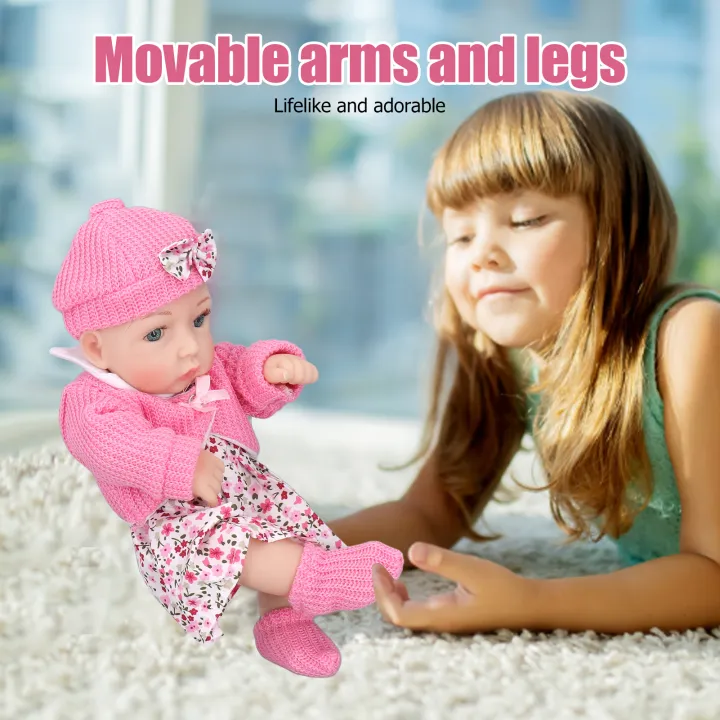 Newborn%20Girl%20Dolls%20Develop%20Self%20Reliance%20Silicone%20Girl%20Doll%2011in%20Length%20For%20-%20Image%202