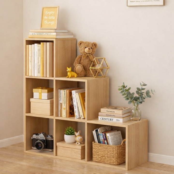 Multipurpose Shelf Modern Bookshelf LxHxD 3'x3'x10''