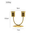 Nordic U-shaped Iron Candlestick Candlelight Dinner Props Candlestick Decoration Romantic Table Candle Holder. 