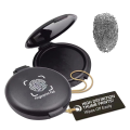 Fingerprint Ink Pad No-Wash Quick-Drying Portable Quick-Drying Ink Pad Black 1 PCS Plastic.