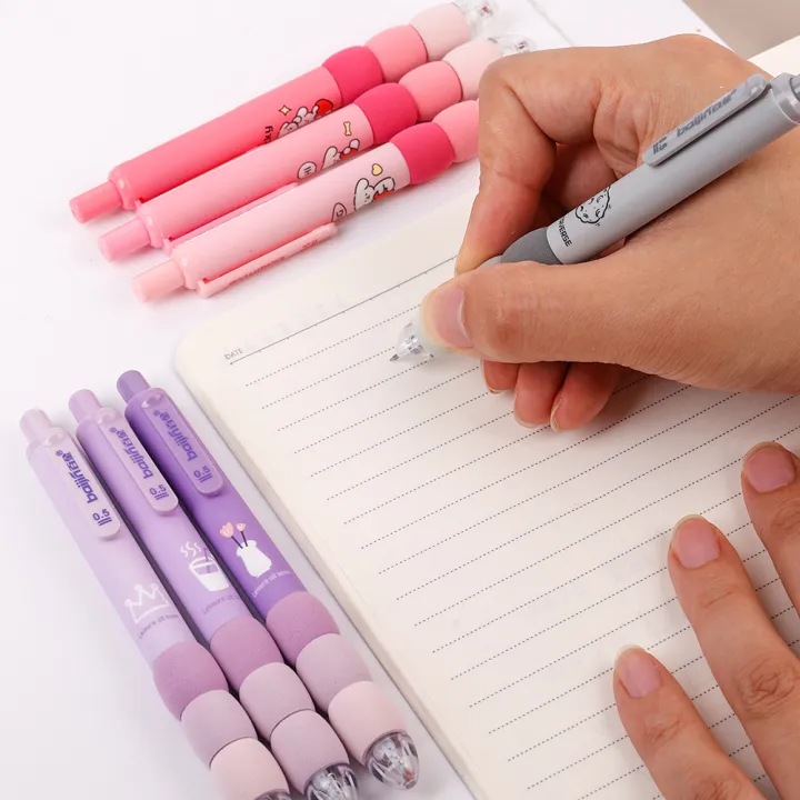 4pcs/lot%20Creative%20Sponge%20Grip%20Press%20Gel%20Pen%20Cute%200.5mm%20Black%20Ink%20Neutral%20Pens%20For%20Writing%20Office%20School%20Supplies%20-%20Image%206