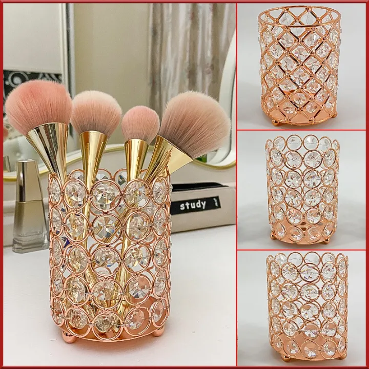 Nail%20art%20pen%20holder%20crystal%20glass%20storage%20box%20European%20and%20American%20desktop%20barrel%20fashion%20makeup%20brush%20round%20ornaments%20wholesale%20-%20Image%203