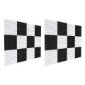 24 Pcs Acoustic Foam Board,Sound Insulation Sound Wedges Sound Insulation Pad,for Studio Ceiling Game Room,2.5X30X30cm.
