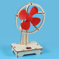 【Yurui】Science Fan Kit No Burr Ability Eco-friendly DIY Fan Toy Kids. 