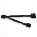 Dual 4Pin IDE Molex to GPU Dual (6+ 2)Pin Power Supply Cable Adapter. 