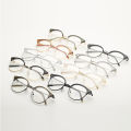Retro Sven Cat Ear Half-Rim Glasses Female Myopia Degree Fit for Lenses round Frame Plain Face Eyeglass Frame.