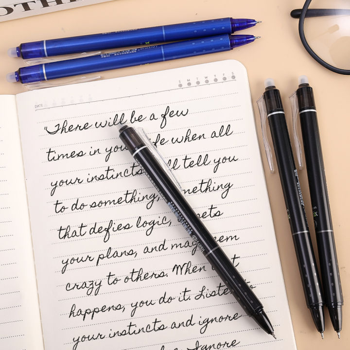 6Pcs/Set%20Hot%20Erasable%20Press%20Neutral%20Pen%20For%20School%20Student%20Special%20Easy%20Erasable%20Pen%20Stationery%20Supplies%20Black/Blue%20-%20Image%202