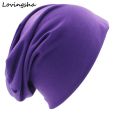 LOVINGSHA Fashion Brand Autumn And Winter Hats For Women Solid Design Ladies thin hat Skullies And Beanies Men Hat Uni HT029B. 