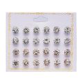 12 pairs/set Crystal Simulated Pearl Earrings Set Women Jewelry Accessories Piercing Ball Stud Earring kit Bijouteria brincos.