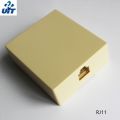 Rosette Box- (Single Dual Port RJ11 Telephone Wall Jack Telephone Modular Box) 1Pcs.