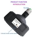 5LED Mini RGBW Stage Atmosphere Light with Remote Control - black.