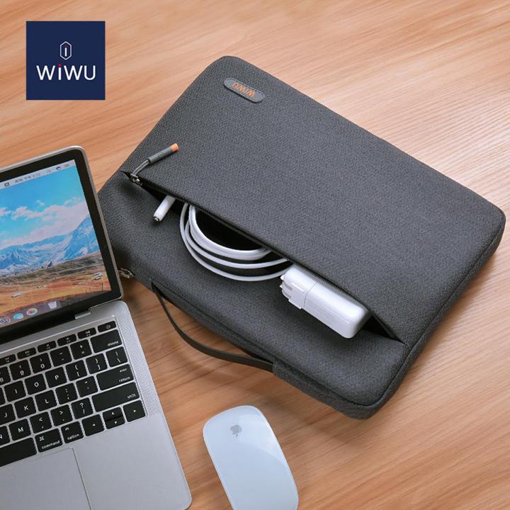 WiWu Piilot Laptop Sleeve Within 15.4 - 16 inch - Black/ Grey